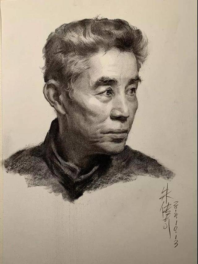央美朱传奇素描画作张张成为临摹的典范收藏学习