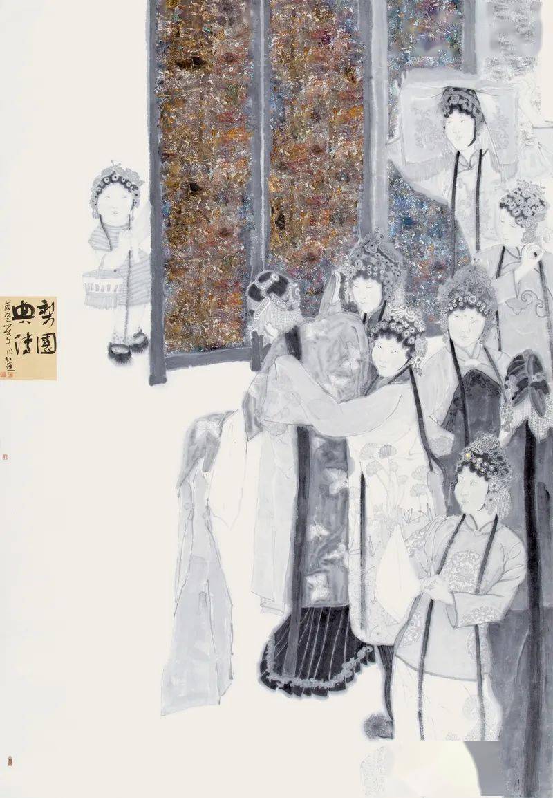 戏韵丹青——第三届水墨戏曲人物画展亮相国家大剧院-搜狐大视野-搜狐新闻
