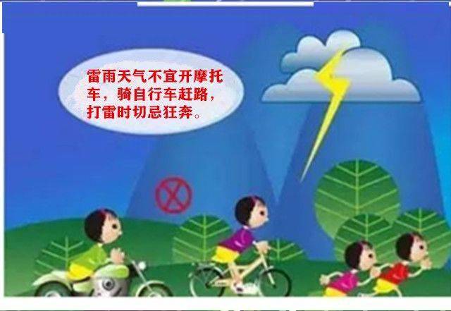 射洪七幼提醒您:雷雨天气注意安全