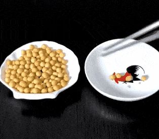 就连超级难夹的黄豆也轻轻松松
