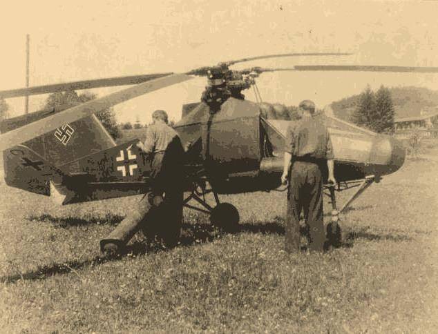 二战德国黑科技直升机作战的开山鼻祖德军的蜂鸟武装直升机