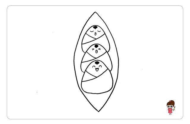 端午节赛龙舟,可爱的粽子简笔画「图文 视频教程」