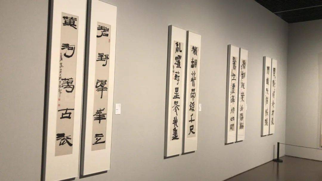 展厅高清作品图大块文章鲍贤伦书法展开幕