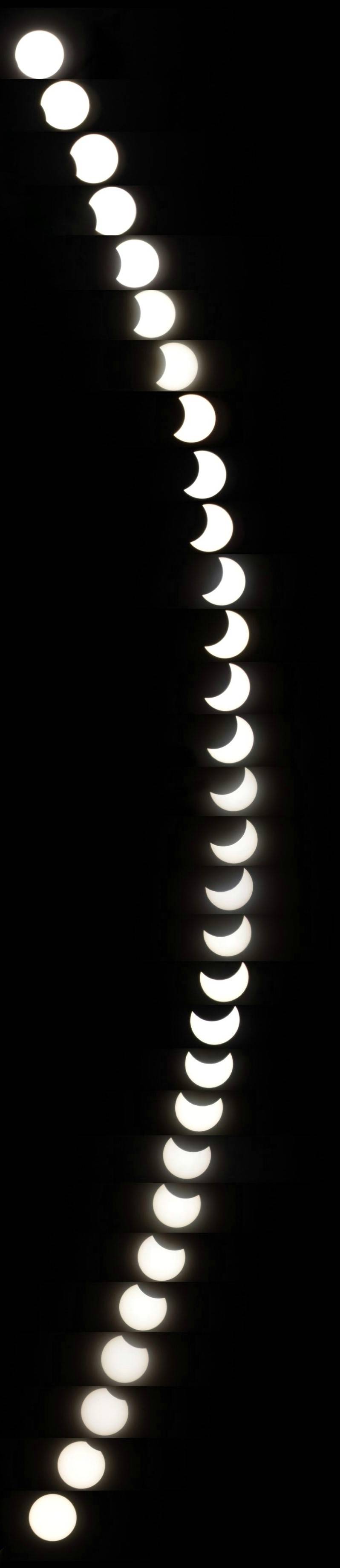 爱好者|北京上空日偏食完整记录！一图看遍日晴圆缺