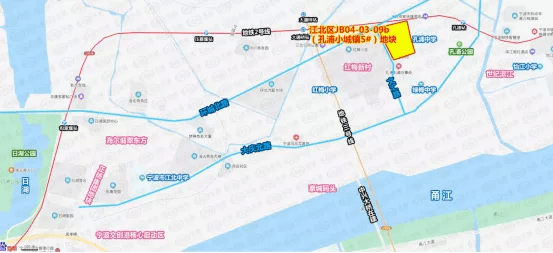 江北文创港这宗宅地,地块具体位于孔浦老城区原文汇新村,与孔浦中学