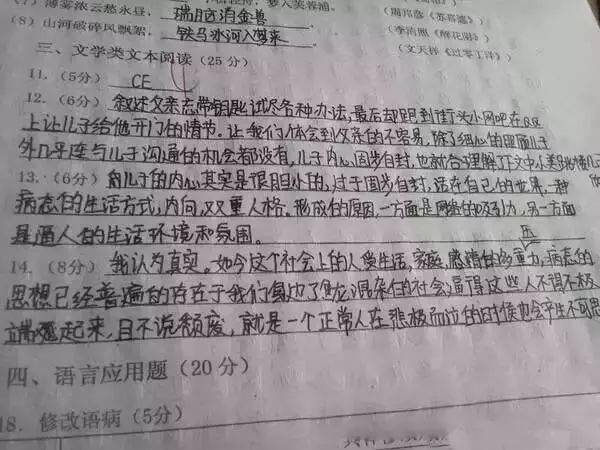 中考试卷扫描后啥样?评卷误差咋回事?注意这些多得20分!