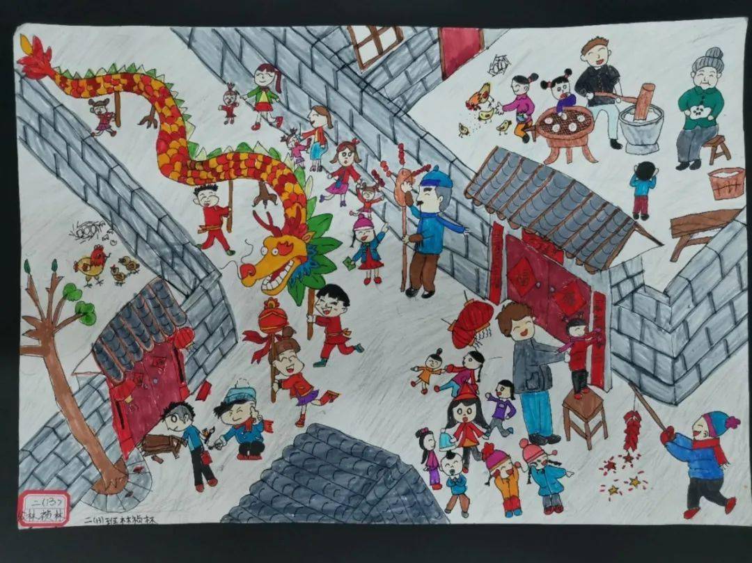 苔花如米小也学牡丹开记小学部优秀美术作品展