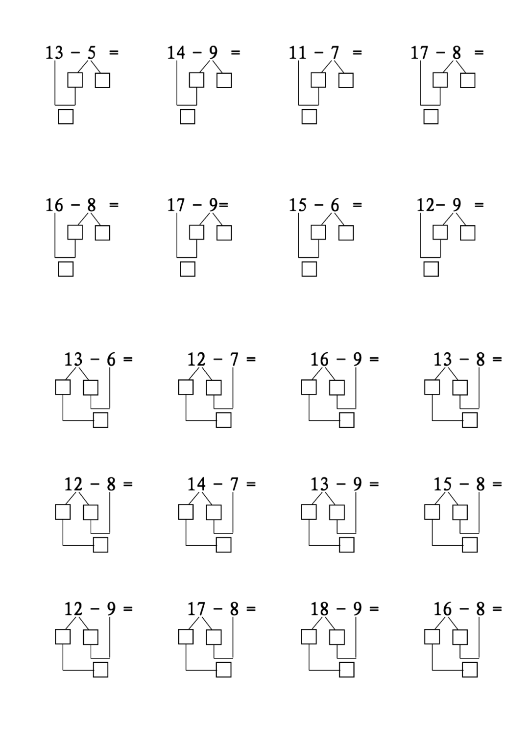 11-9=10-9 1=2 12-9=10-9 2=3 平十法是连连减,破十法是先加后减