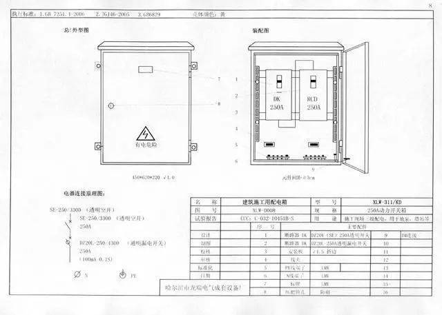 临时用电线路接法和配电箱配置标准图