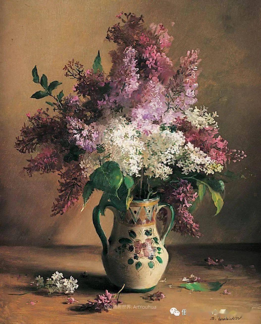 俄罗斯画家谢尔盖图图诺夫花卉静物油画作品欣赏
