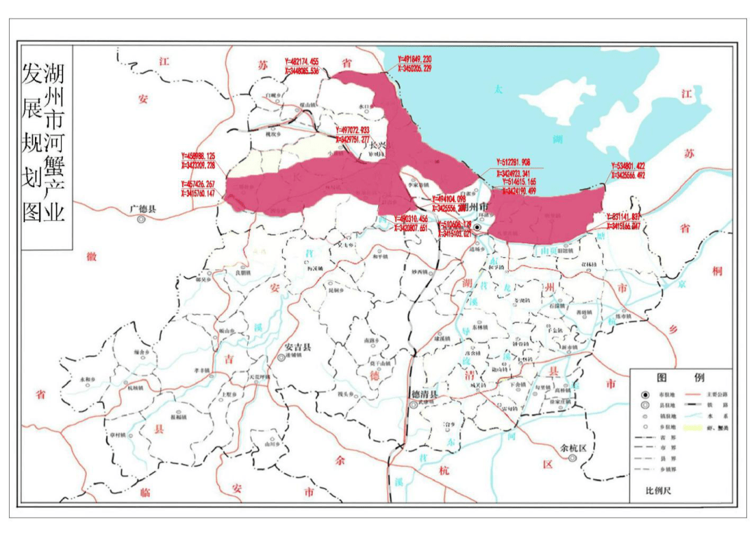 织里镇,长兴县洪桥镇,吕山乡,太湖街道,小浦镇,虹星桥镇,泗安镇,夹浦