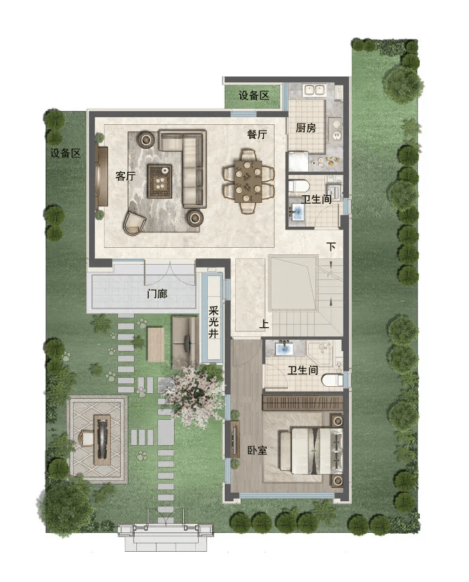 215-332㎡,柯岩新中式大宅金昌十里白鹭合院户型首发!