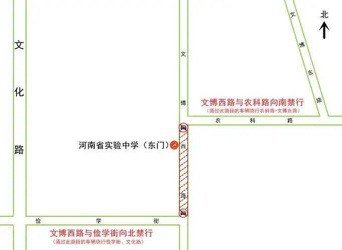 1,河南省实验中学东门(文博西路)