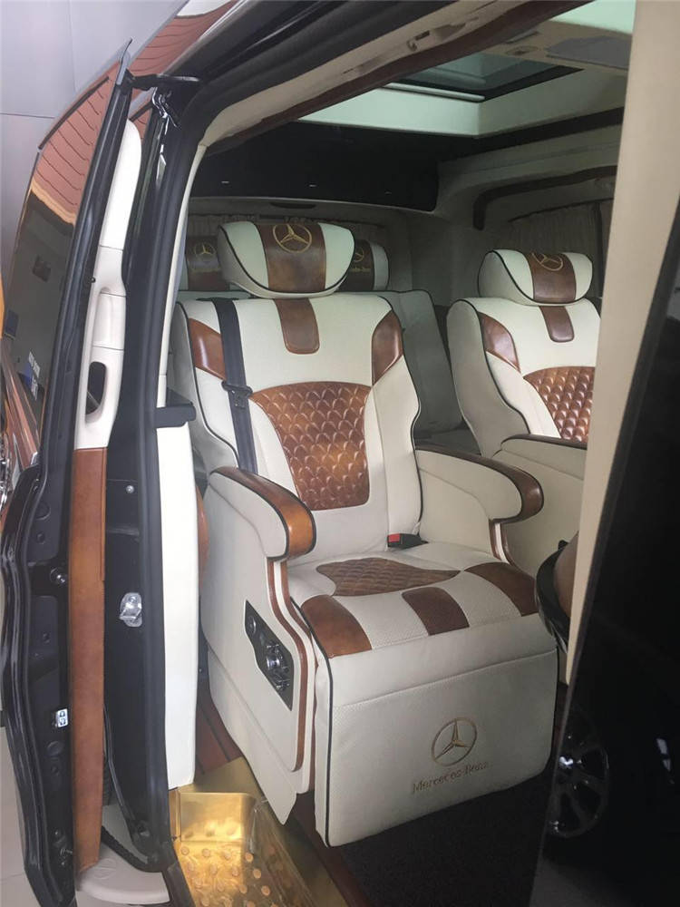 "华" 丽雅致——西安雅汇商务车改装奔驰 v-class v250内饰升级