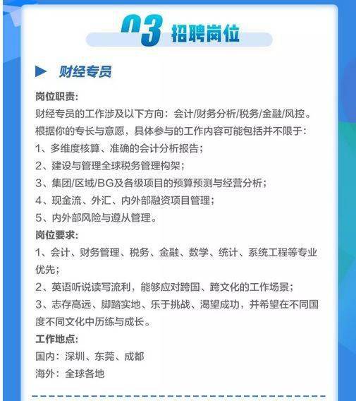 华为更新财务招聘:起薪12000,四倍年终奖,但.