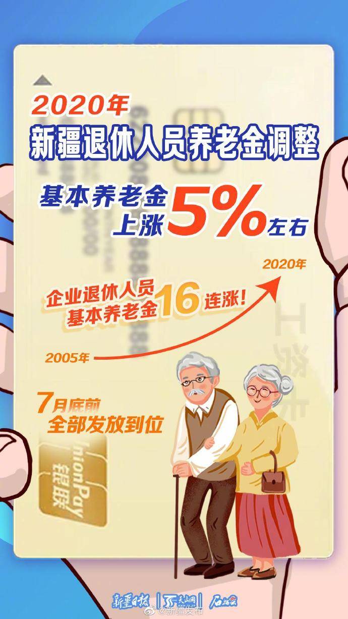 人员|好消息！2020年新疆退休人员基本养老金又涨了！