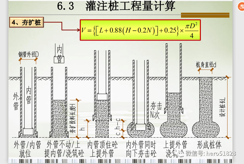 土建单位工程桩与地基基础工程量计算规则