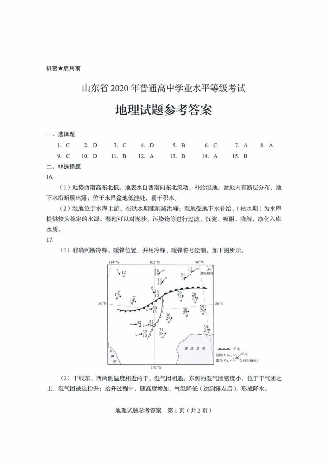 教育|高清版！2020山东高考试题和答案来了！！快来估分！