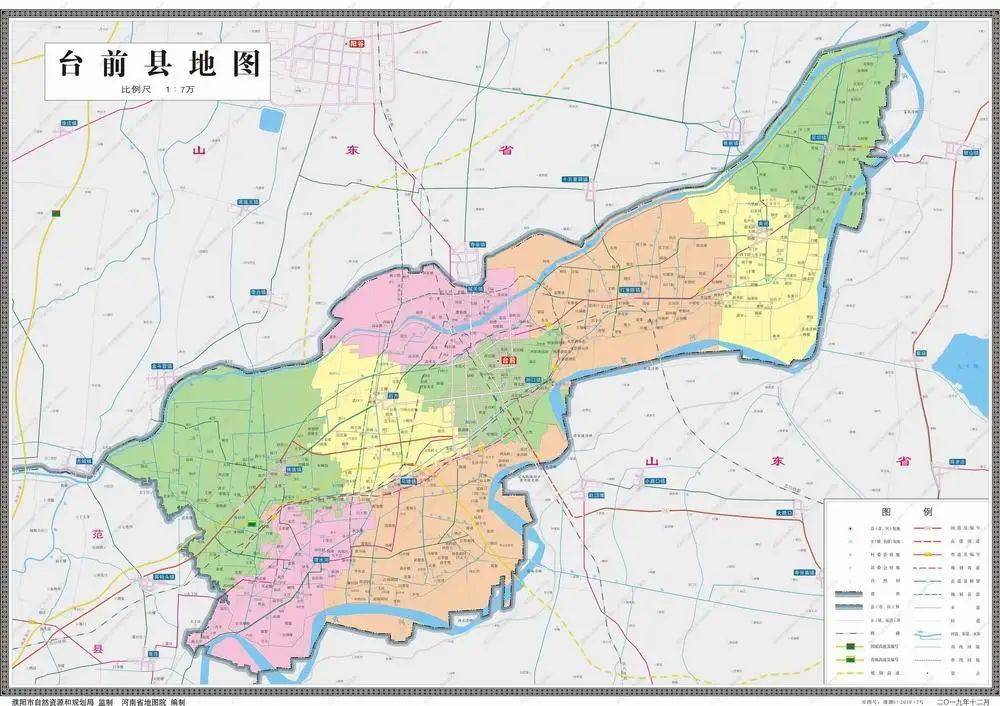 【最新】11幅最新版濮阳五县一区标准地图发布!清丰人