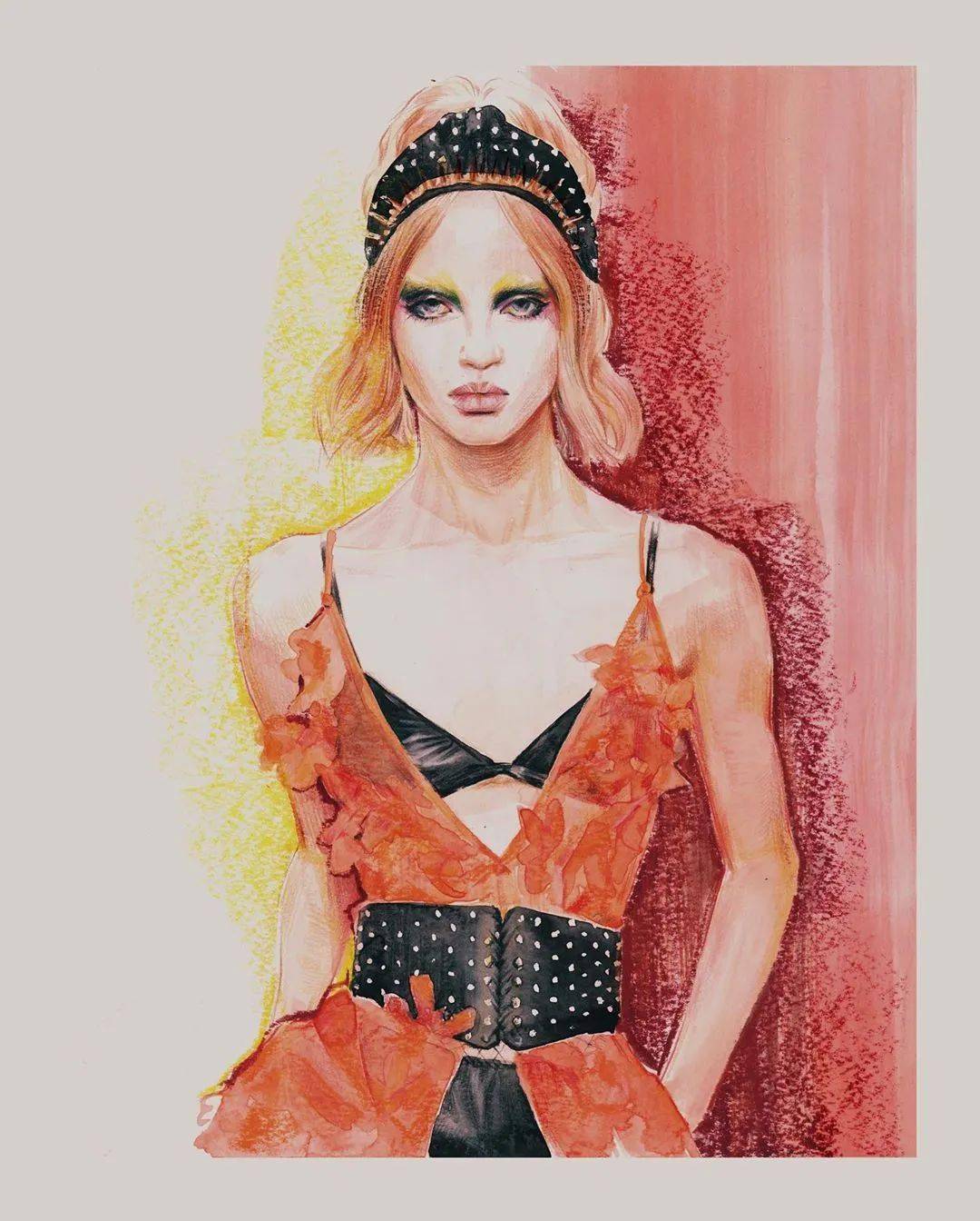 大神|时装画灵感|三庭五眼傻傻分不清楚?大神Nadia Coolrista超美步骤分享!