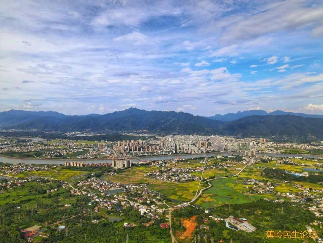 美丽的浒竹水库,航拍看蕉城漂亮全景._蕉岭