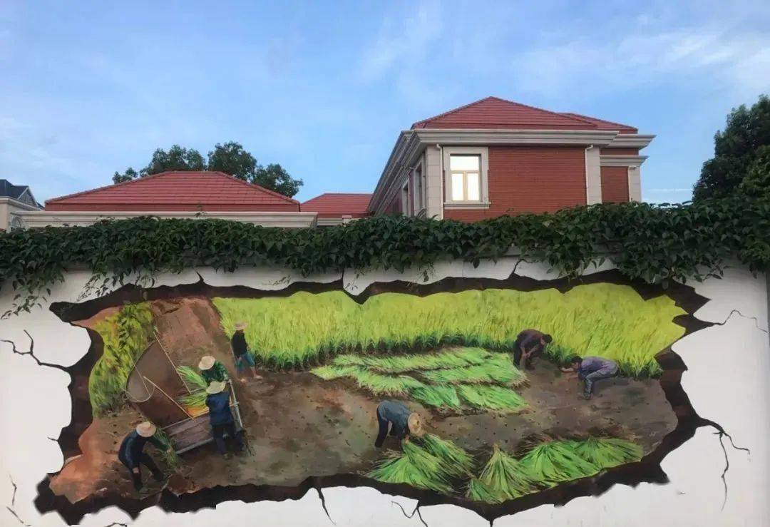3d立体画"跳"上农家围墙,福清这个村"好会玩"!