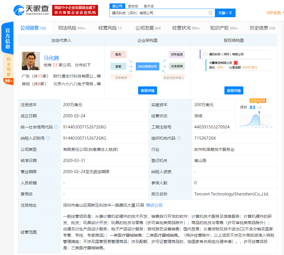 有关|腾讯科技（深圳）有限公司申请多个有关“拍一拍”的商标