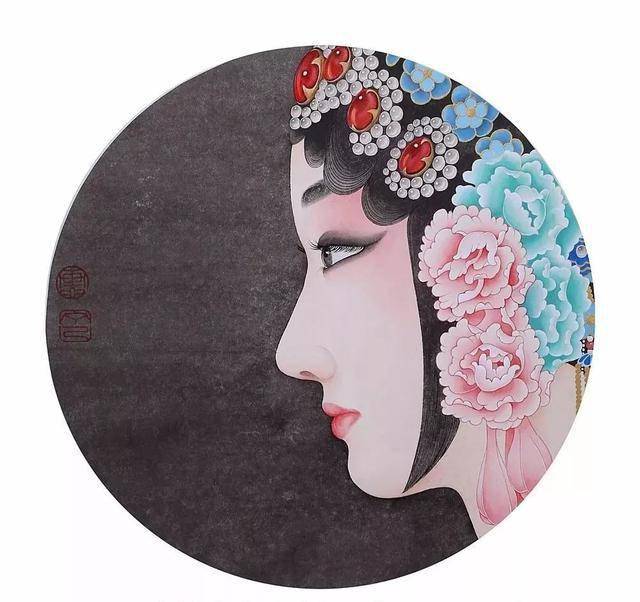 东方之美——丁己 京剧国粹人物及现代美女工笔画高清