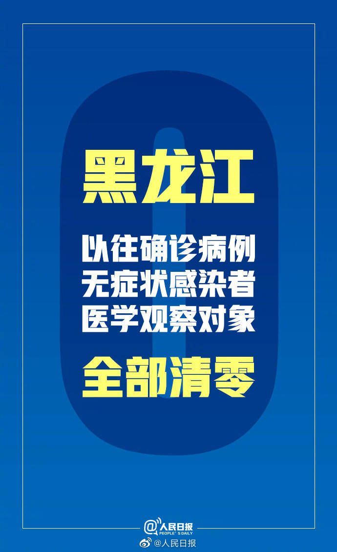 黑龙江|继续加油！黑龙江全部清零