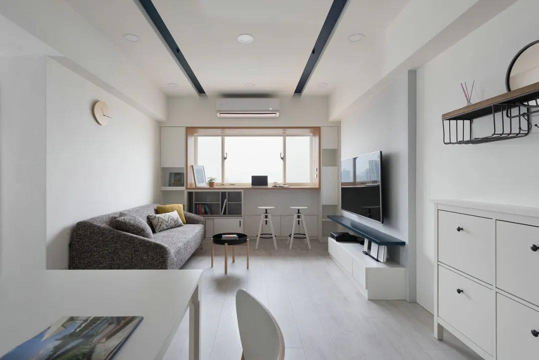 空间|75㎡简约风小户型装修，家居配色用得好，让你家变身成“大宅”！