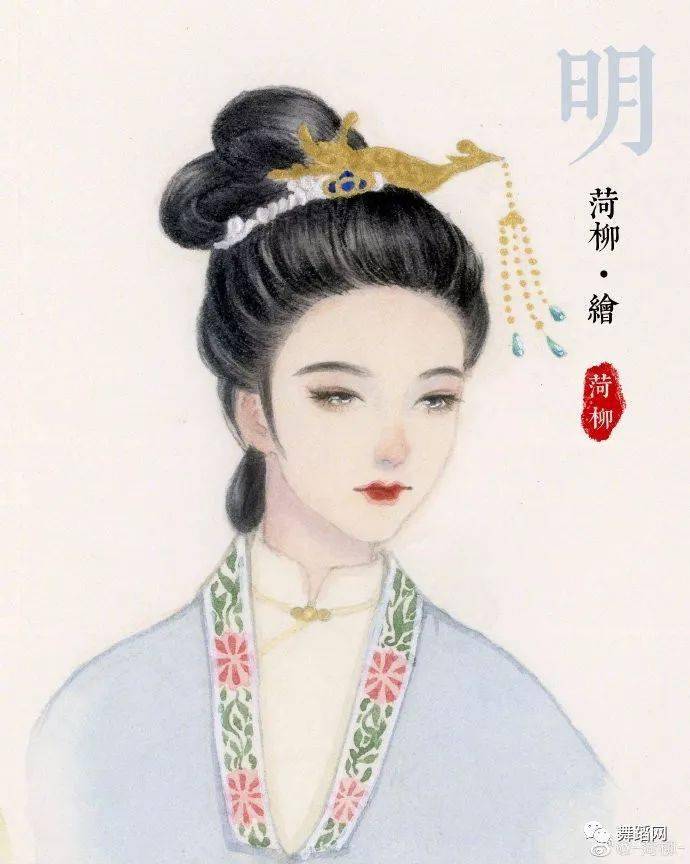 中国古代女子的各种发型学古典舞的可以梳起来了