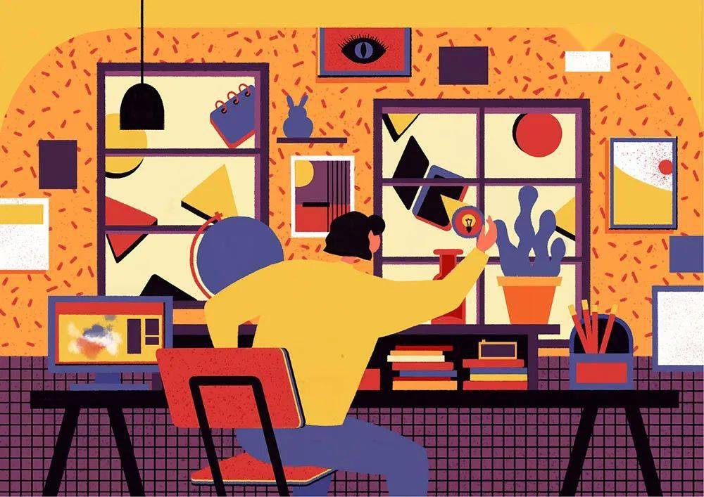 画面|四步艺术扁平插画！