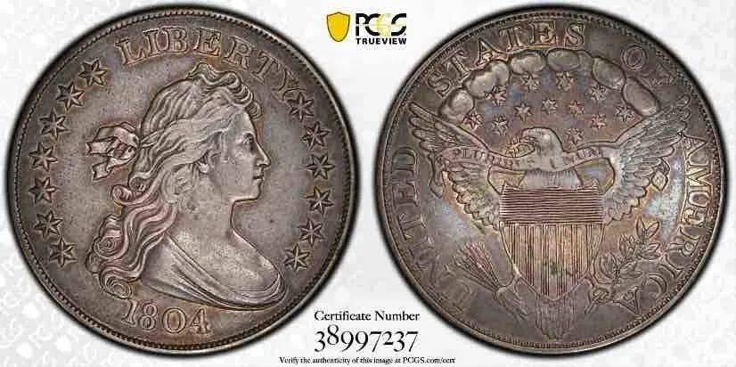 pcgs认证的波格集藏1804年美国银币由stack"s bowers以144万美元售出
