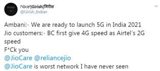 Jio|印度首富宣布研发出5G 网友：你家4G网速不如2G