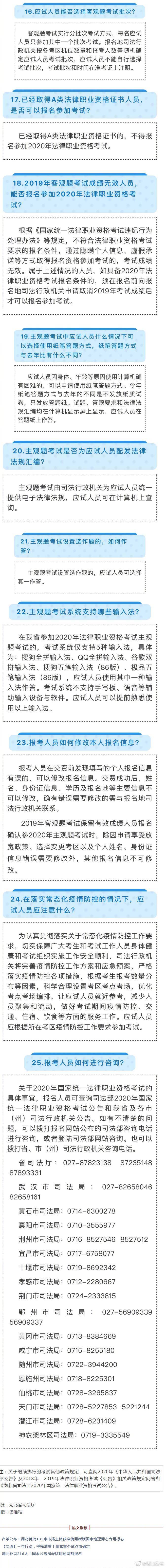 湖北省|湖北省2020年司法考试今起报名