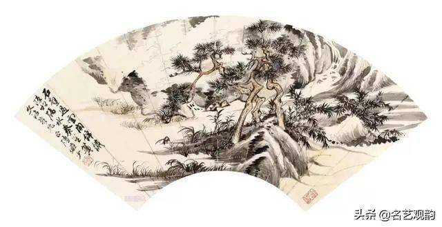 陆俨少山水画扇面28幅清风拂面