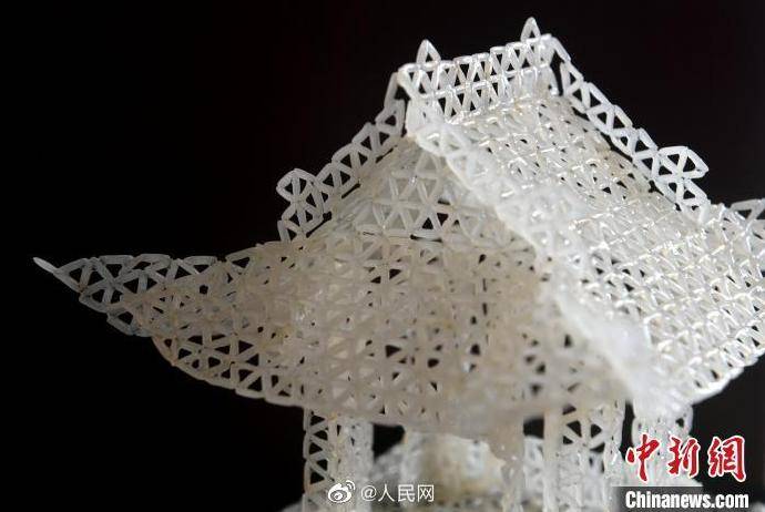 米为线|精美！小伙以米为线制作立体模型