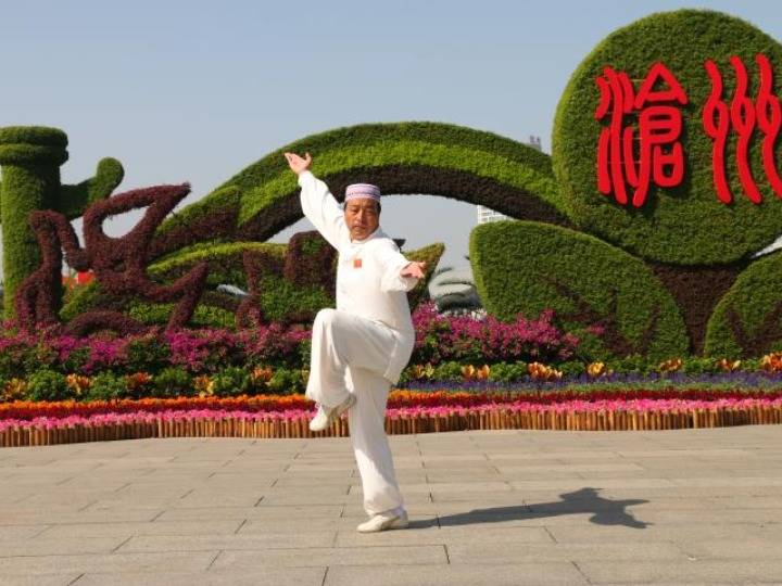 石同鼎|河北沧州：“云端”习武练拳 丰富暑期生活