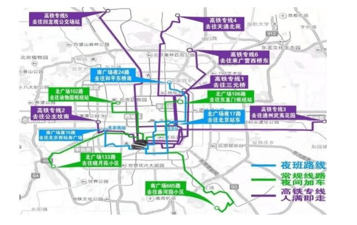 运营|夜间到达旅客回升 北京南站公交高铁专线恢复运营