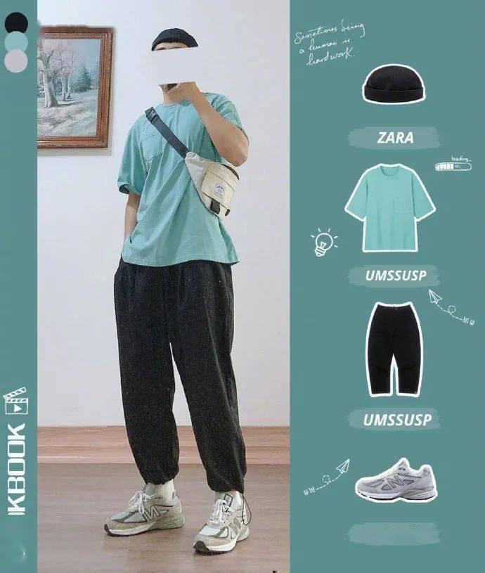 日系慵懒风穿搭|男生夏季穿搭