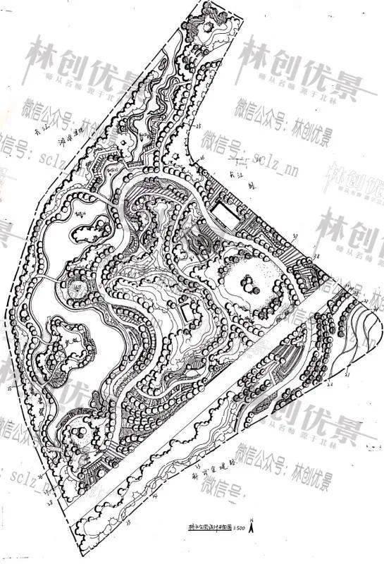 水面部分画得不生态,原因之一是因为岸线的曲率太平,显得很人工,另