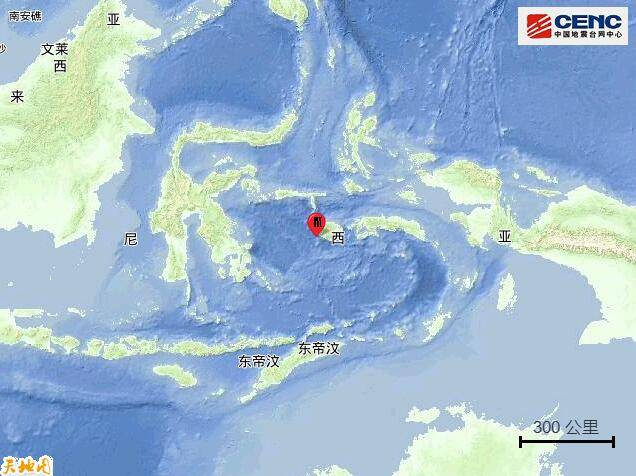 印尼|印尼布鲁岛发生5.1级地震