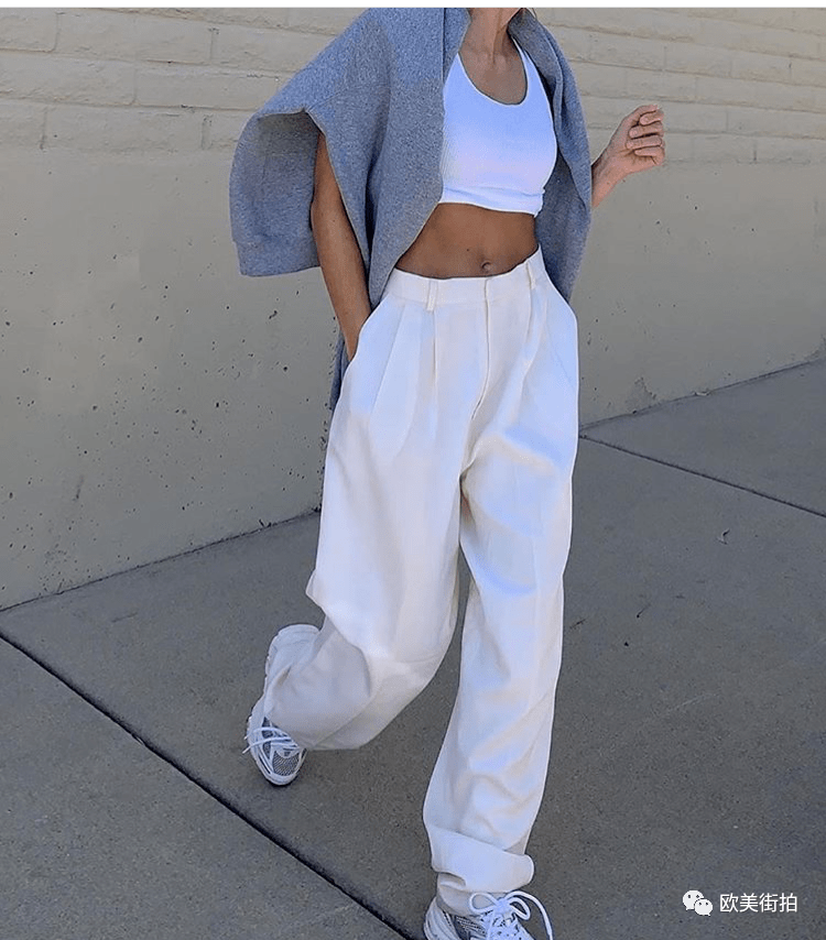 look|背心+西裤，超A气场！