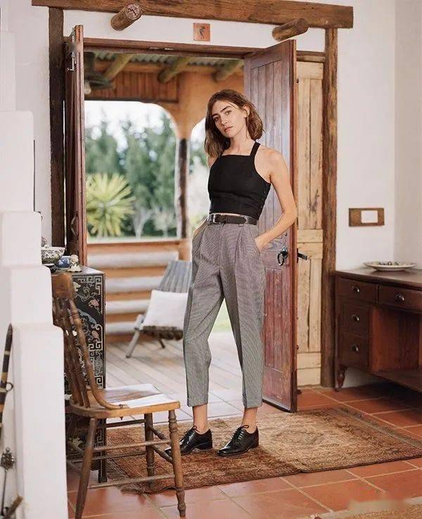 look|背心+西裤，超A气场！