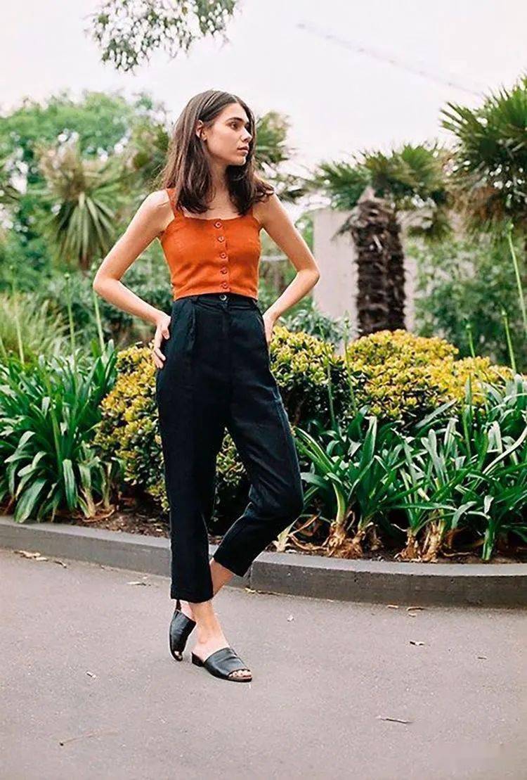 look|背心+西裤，超A气场！