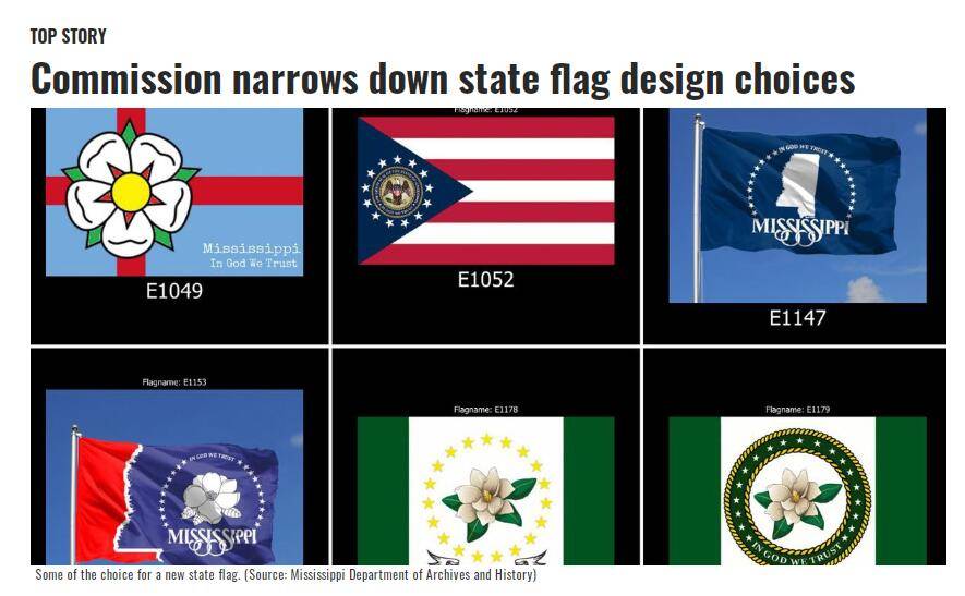 密西西比州"邦联旗"废除后,"蚊子旗"混进候选名单