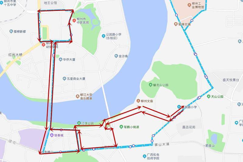 柳州8条公交线路调整正在公示涉及医院施工柳东新区等