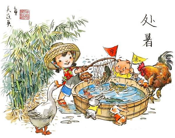 清华美院|清华美院教授吴冠英：童心画处暑，在二十四节气中手绘中国