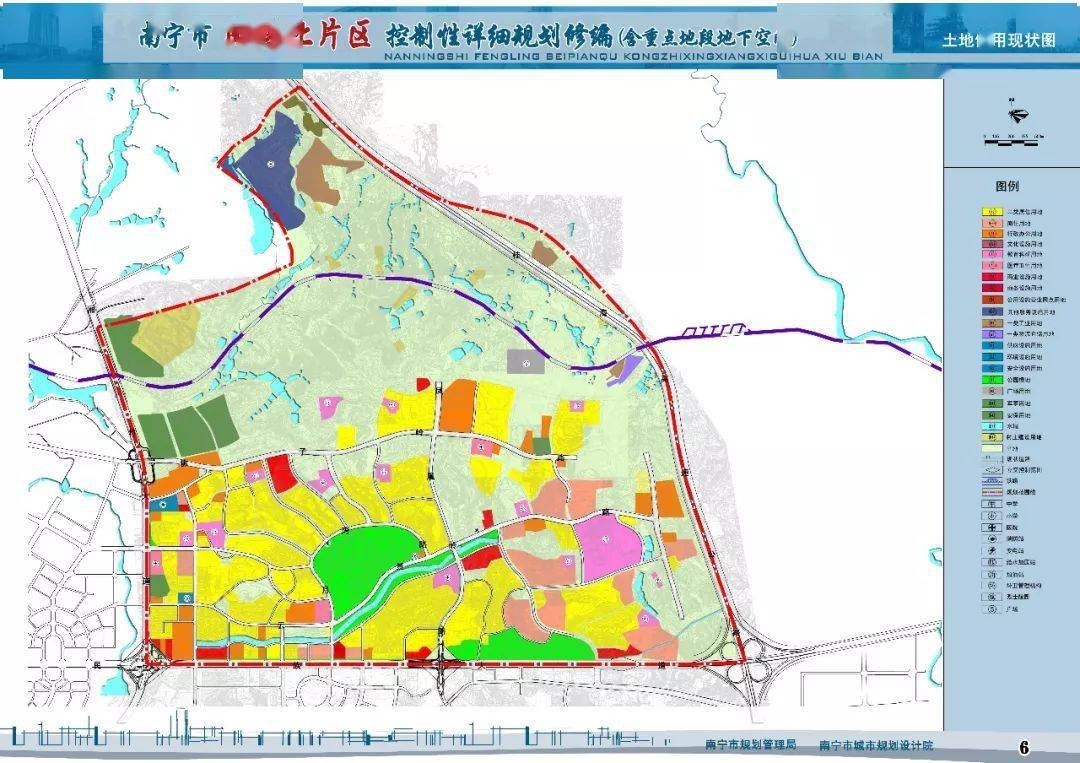 凤岭北行政划分示意图 南宁规划局