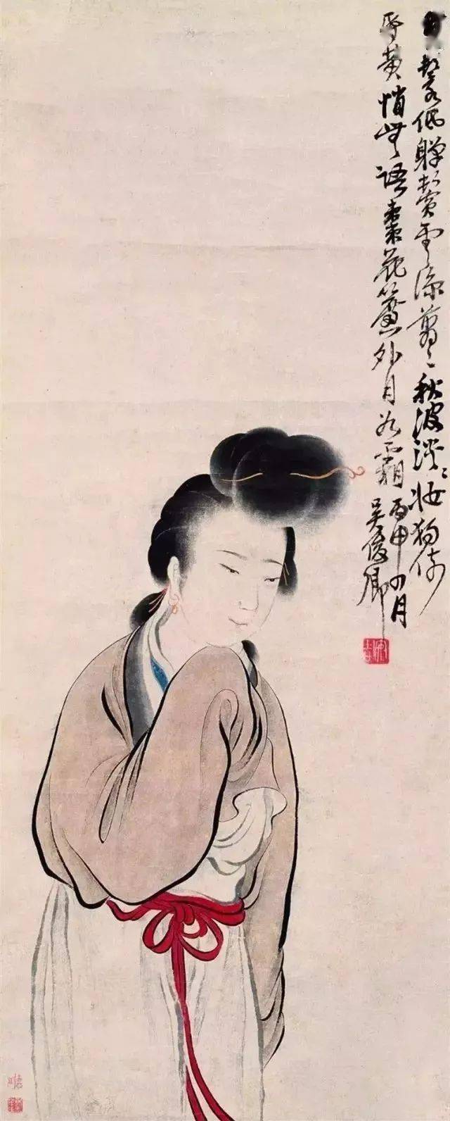 七位国画大师的笔下美人_仕女